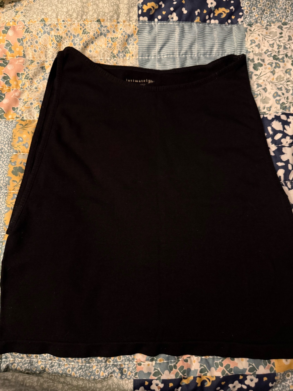 Free People High Neck Seamless Crop Black Tank Top M/L Like New